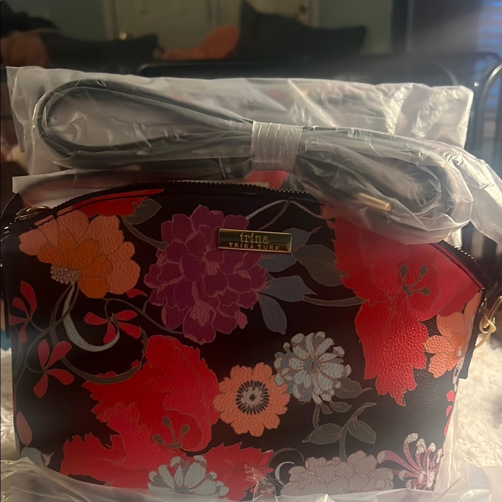 Trina Turk Floral Women's Bag - Black and Red